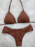 Conjunto top cortininha + calcinha fio duplo borboleta