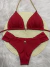 Conjunto cortininha c/calcinha fio duplo borboleta vermelho c/ corrente - comprar online