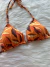 Biquíni cortininha laranja estampado - comprar online