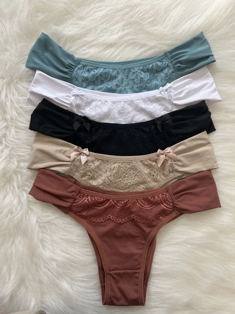 Tanga microfibra (kit c/3)