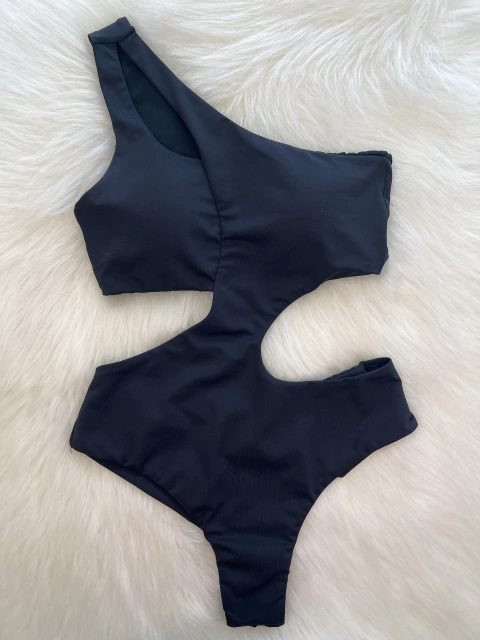 Maiô assimétrico fio duplo liso