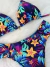 Conjunto cortininha com calcinha tanga estampa verão - Flor Morena