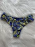 Calcinha biquíni bor/fio duplo azul com amarelo - buy online