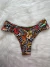Calcinha biquíni fio duplo borboleta estampa marrom fundo do mar verão 2026