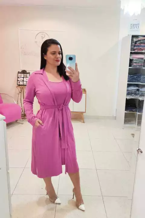 Cardigan e Vestido Feminine