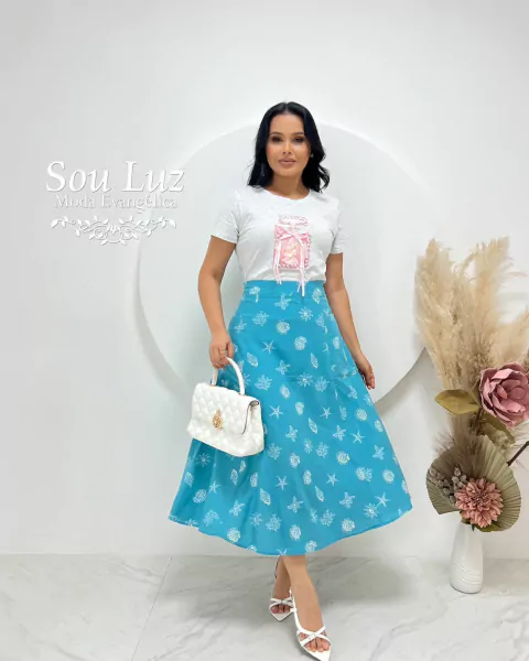 Saia Renata Azul