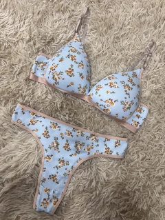 Conjunto triangulito morley flores - comprar online