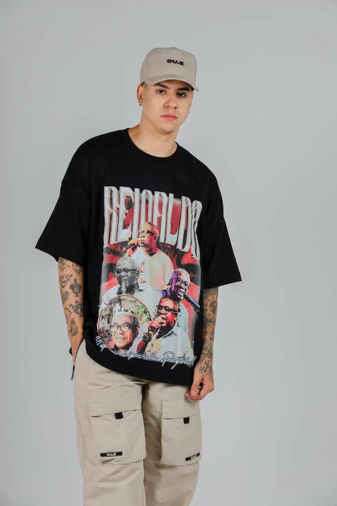 Camiseta Oversized Reinaldo - Preto