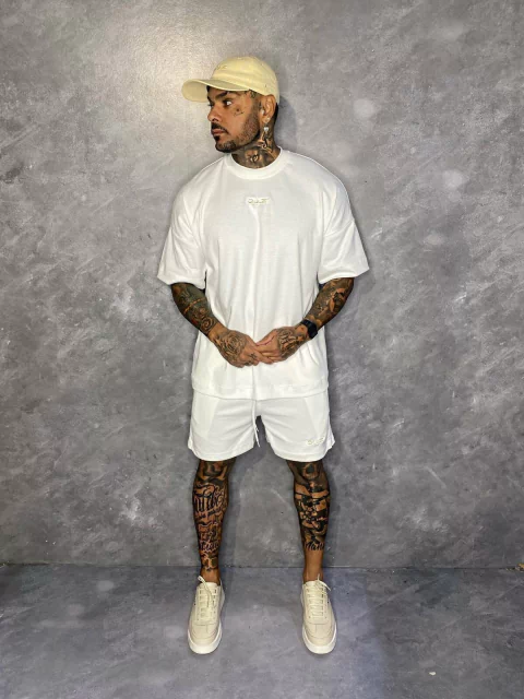 Conjunto Basic Ou.z Oversized Off White