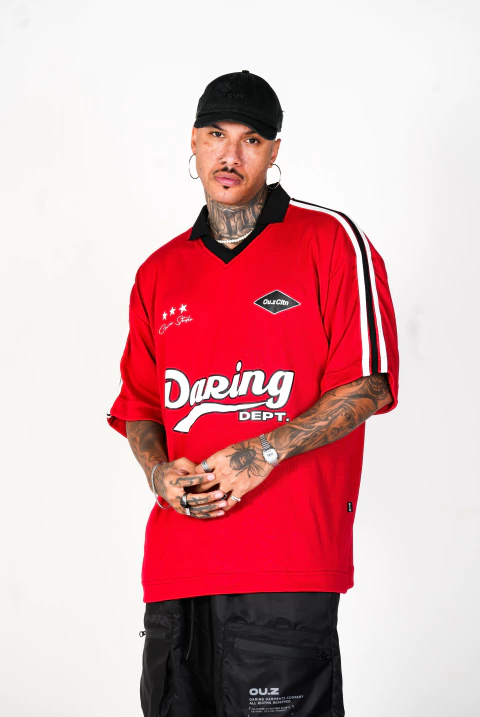 Camiseta Polo Vintage Daring Dept - Vermelho - comprar online