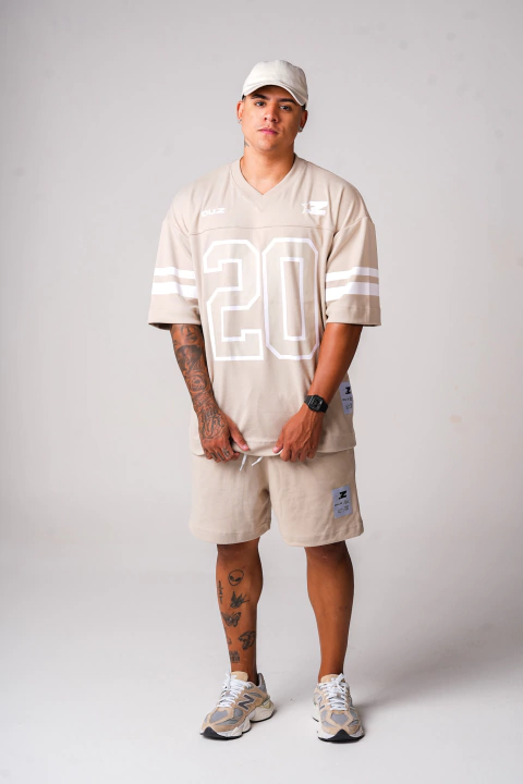 Camiseta Oversized Jersey - Titânio - comprar online