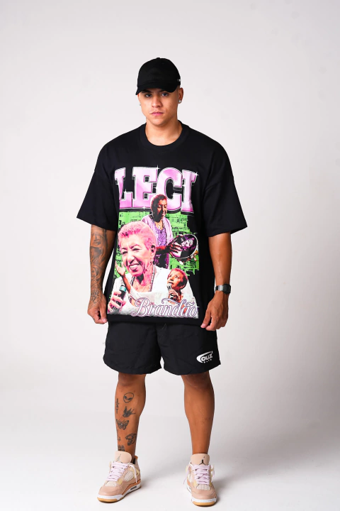 Camiseta Oversized Leci - Preto - comprar online