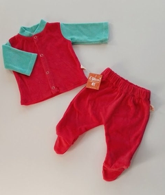 Conjuto PLUSH AGUA MARINA CORAL