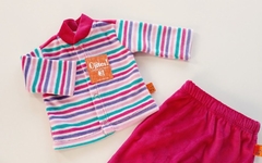 Conjuto PLUSH RAYADO FUCSIA - comprar online