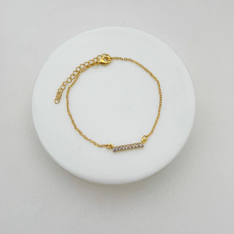 Pulseira palito riviera dourado