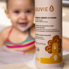 SHAMPOO CABELO E CORPO BEBE 150ML - Souvie Cosmeticos Orgânicos