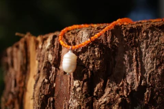 Colar de Zircônias com Pérola - Laranja na internet