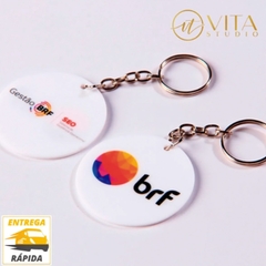 Kit Chaveiro personalizados com sua logo Perfeito MDF 3mm - Vita Studio