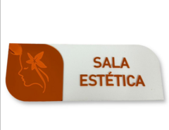 Placa Setores Personalizada Acrilico MDF Identificação Sinalização 3d - Vita Studio