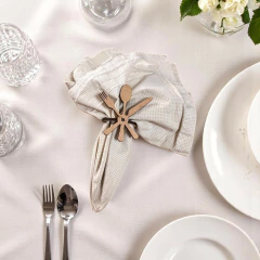 Kit 10un Festa Porta Guardanapo Mesa Decoração Lindos Mdf cru branco Mesa Posta Modelos Moderno - Vita Studio
