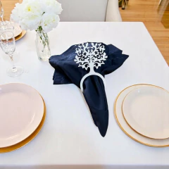 Kit 10un Festa Porta Guardanapo Mesa Decoração Lindos Mdf cru branco Mesa Posta Modelos Moderno na internet