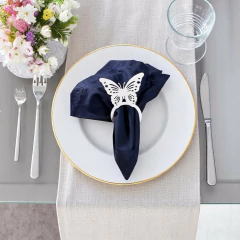 Kit 10un Festa Porta Guardanapo Mesa Decoração Lindos Mdf cru branco Mesa Posta Modelos Moderno