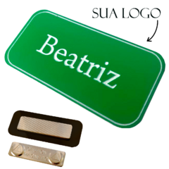 Broche Crachá Boton Doutor Magnético Escovado/Espelhado Imã Personalizado 6X3