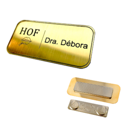 Broche Crachá Boton Doutor Magnético Escovado/Espelhado Imã Personalizado 6X3 - comprar online