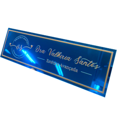 Placa Sinalização Ambiente Espelhada Personalizada - loja online