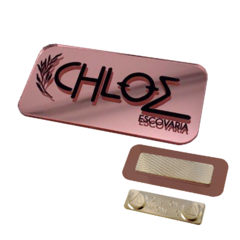 Broche Crachá Boton Doutor Magnético Escovado/Espelhado Imã Personalizado 6X3 - loja online