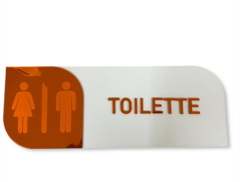 Placa Setores Personalizada Acrilico MDF Identificação Sinalização 3d - comprar online