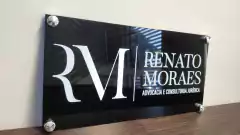 Placas Sinalização Ambiente Espelhada Personalizada 40x20 com fixador botão francês - comprar online