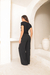 BLUSA BABYLOOK GOLA V EM MALHA VISCOLYCRA - PRETO - comprar online