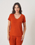 BLUSA EMMA EM VISCOLYCRA - TERRACOTA