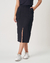 SAIA MIDI EMMA EM VISCOLYCRA - PRETO