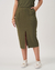 SAIA MIDI EMMA EM VISCOLYCRA - VERDE MILITAR