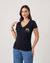 BLUSA BABYLOOK PATCHWORK OLHO GREGO - PRETO