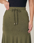 SAIA ENVIESADA EMMA EM VISCOLYCRA - VERDE MILITAR - Miss Pink