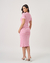 VESTIDO CAMILA EM LISTRA ENCHANTE - ROSA - comprar online
