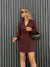 VESTIDO BLAZER ALFAIATARIA - COFFEE - loja online