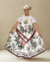 Conjunto Floral Marrom (Fundo Bege)