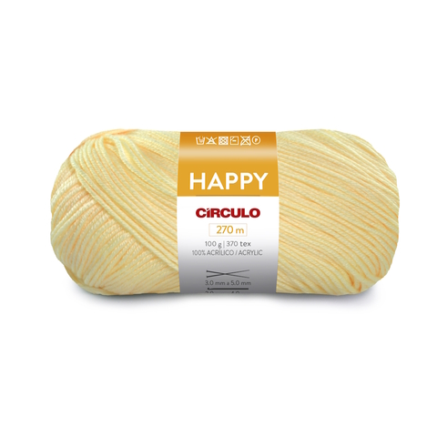 Fio/Lã Happy 100g Circulo - Tex 370, 270 metros 100% acrilico
