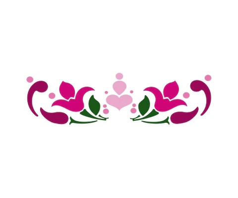 Stencil 16 x 5cm Acrilex (molde vazado para artesanato) - comprar online