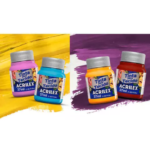 Tinta para Tecido Fosca 37ml Acrilex ref.04140