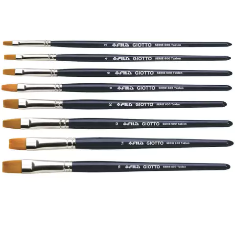 Pincel Giotto Taklon Chato Serie 600 (unidade)