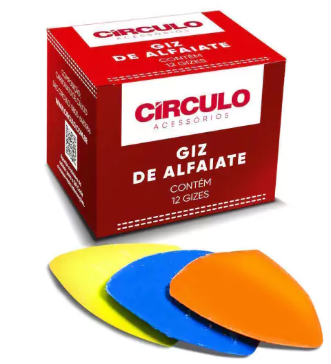 Giz de Alfaiate Circulo - Caixa com 12 unidades