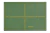 Base de Corte 60x45cm para tecido/patchwork Circulo - Verde