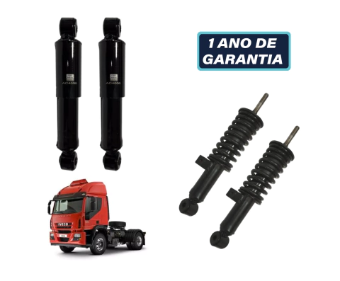 Kit de Amortecedor Cabine Iveco Cursor / Tector – 04 peças