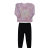 Conjunto Inverno Feminino Blusa Pelúcia Estampada e Calça Ultramicro Le Bhua na internet