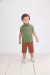 Conjunto Kids 1 Verão Masculino Com Camiseta Polo e Shorts Paraiso - comprar online